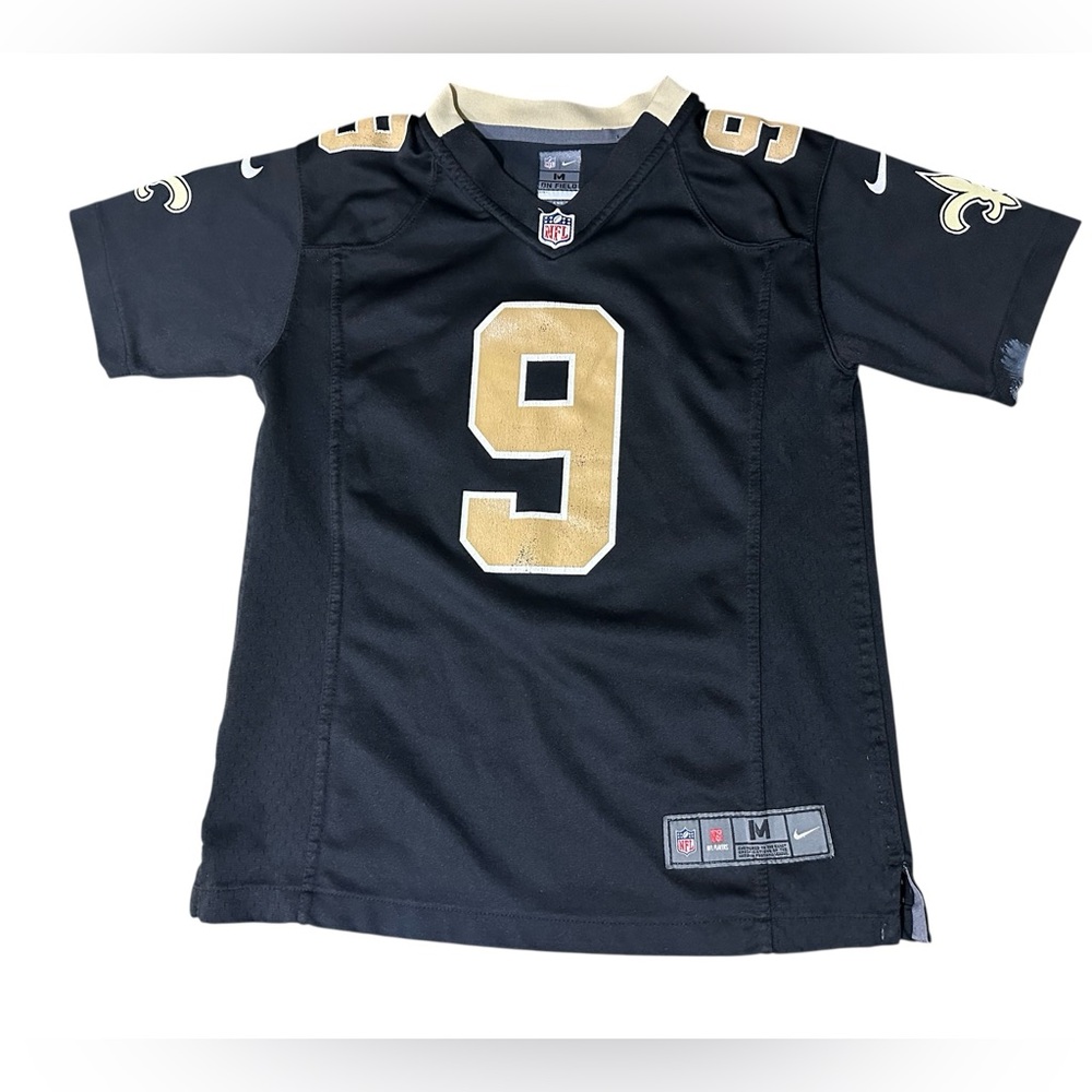 Nike Boys New Orleans Saints Drew Brees Home Jersey Sz Medium‎